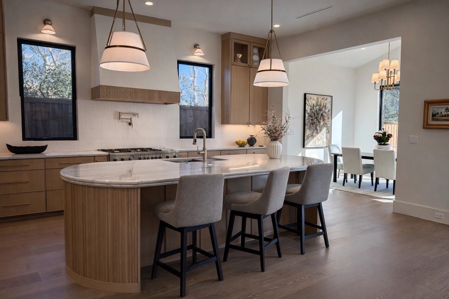 Kitchen and dining area — Select Custom Home