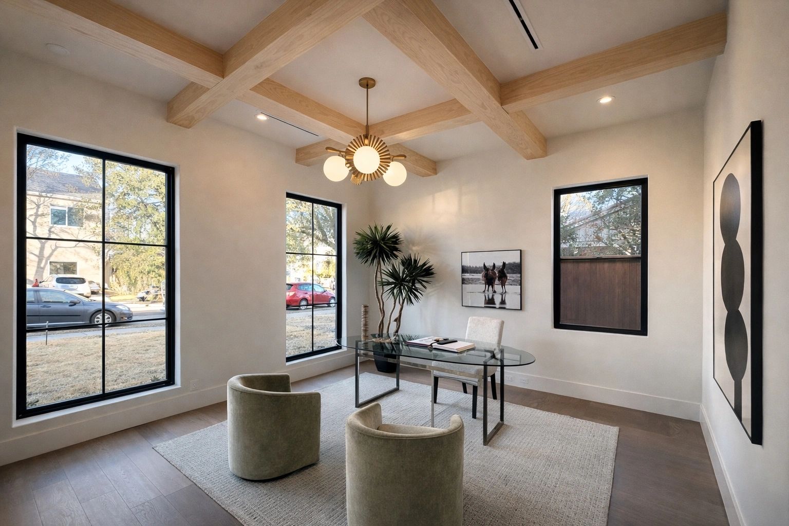 Office and adjacent living spaces — Select Custom Home